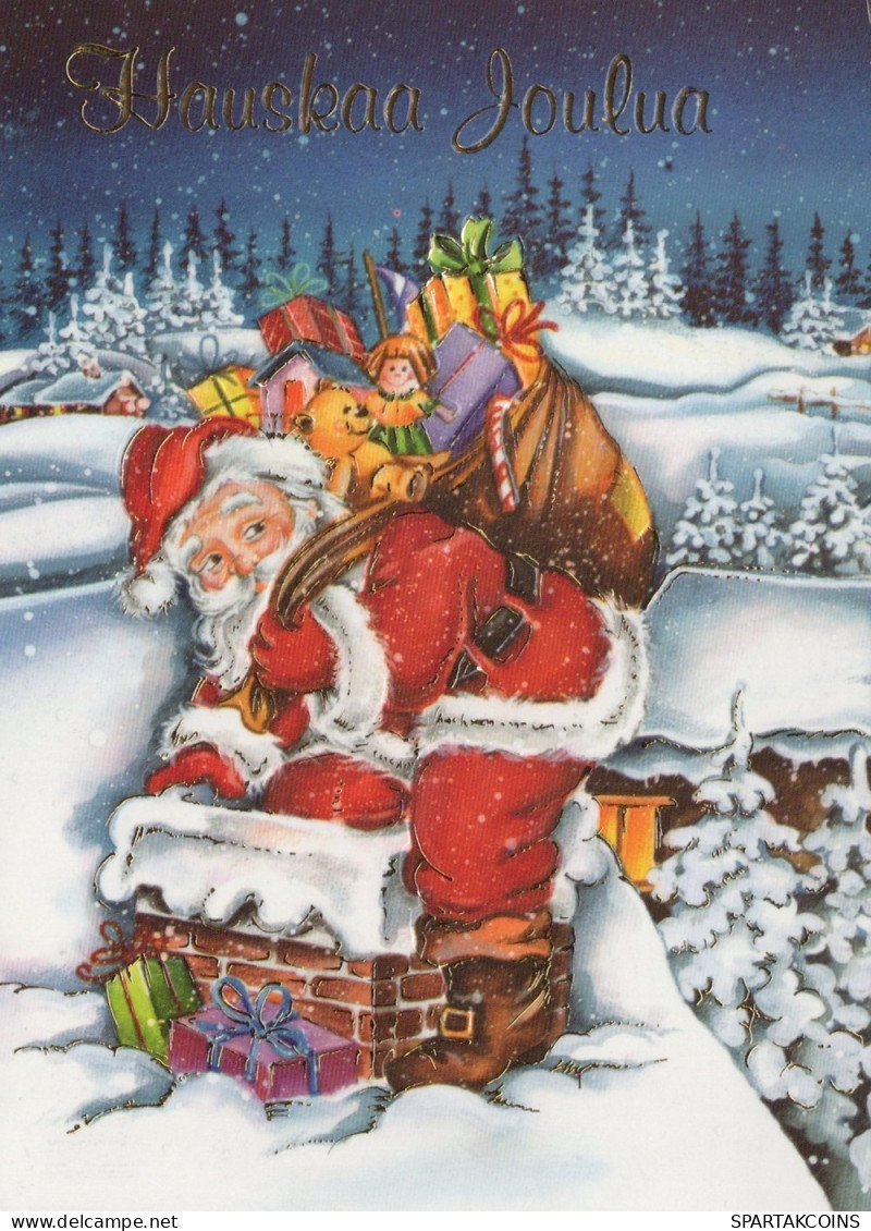 SANTA CLAUS CHRISTMAS Holidays Vintage Postcard CPSM #PAJ719.GB - Santa Claus