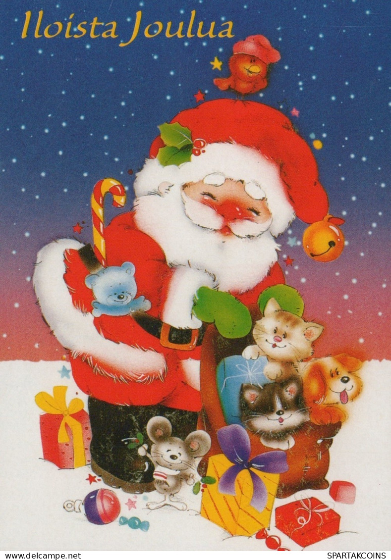 SANTA CLAUS CHRISTMAS Holidays Vintage Postcard CPSM #PAJ514.GB - Kerstman