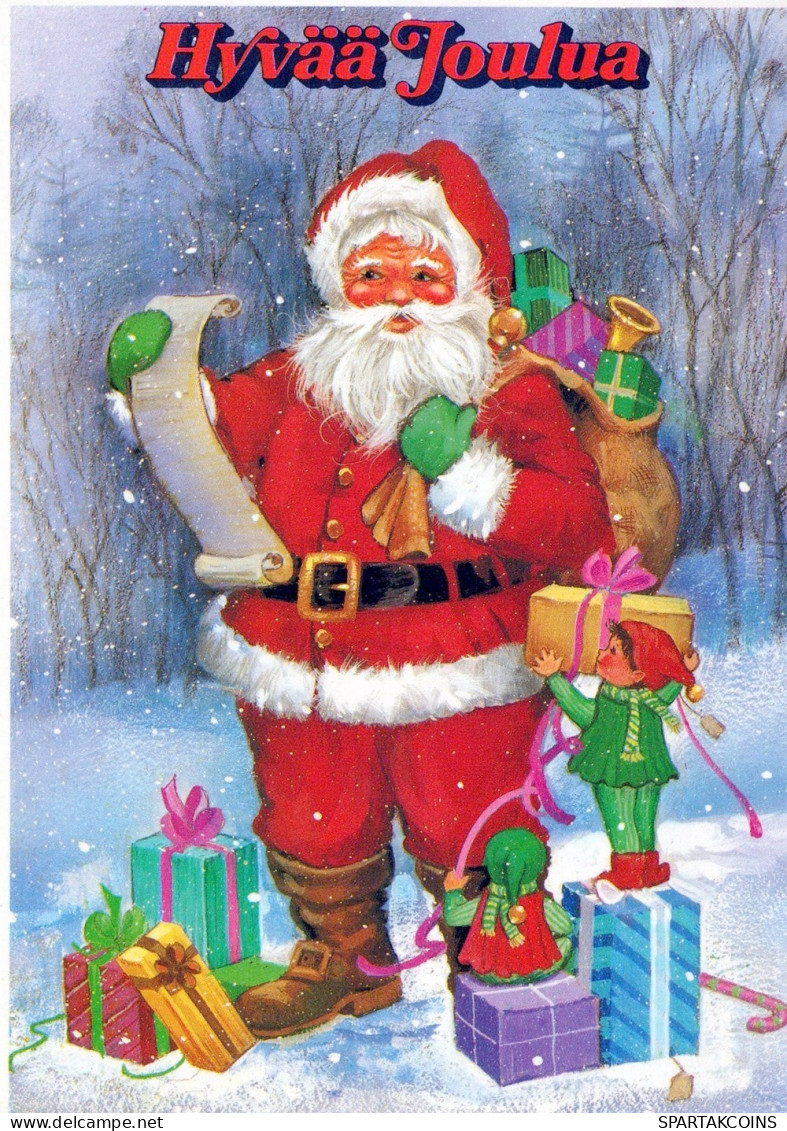 SANTA CLAUS CHRISTMAS Holidays Vintage Postcard CPSM #PAJ581.GB - Kerstman