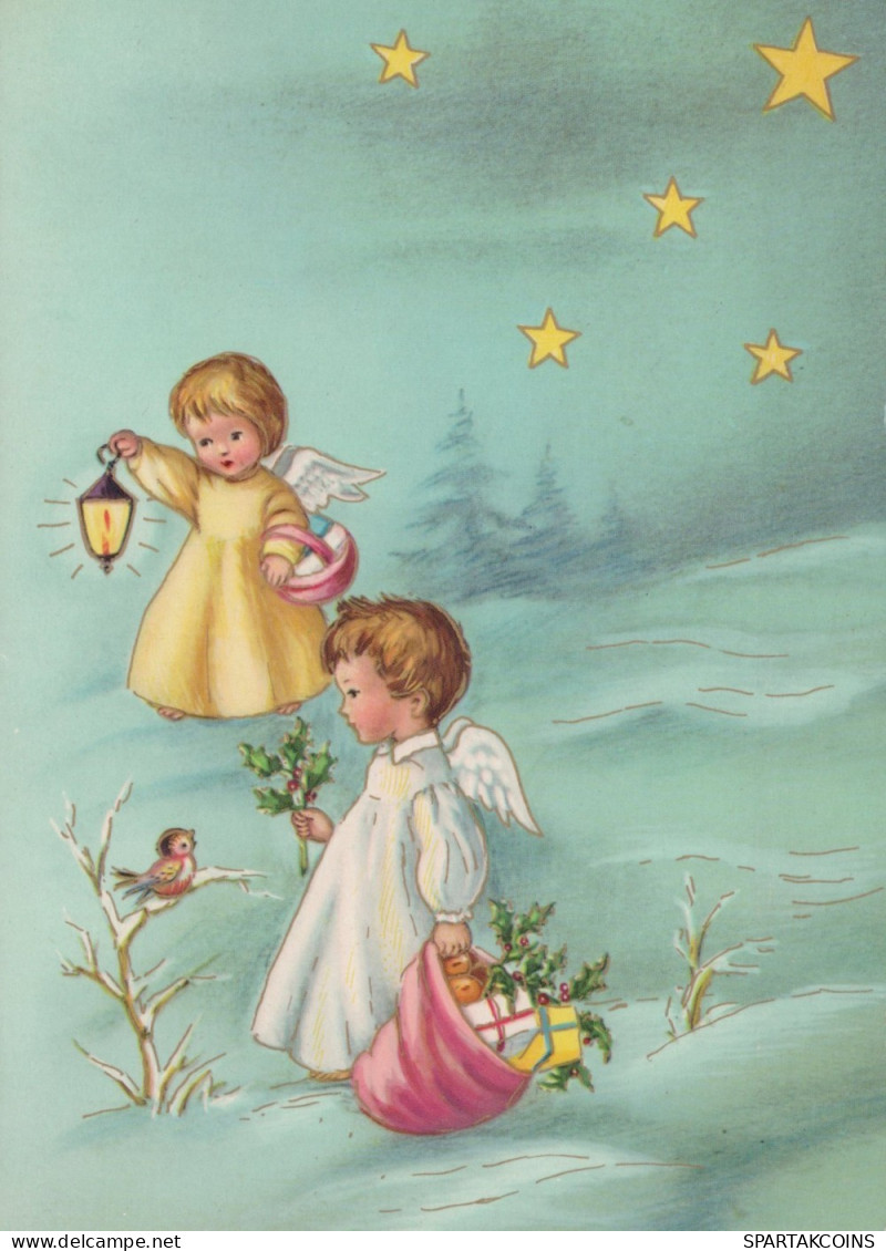 ANGEL CHRISTMAS Holidays Vintage Postcard CPSM #PAH932.GB - Engel