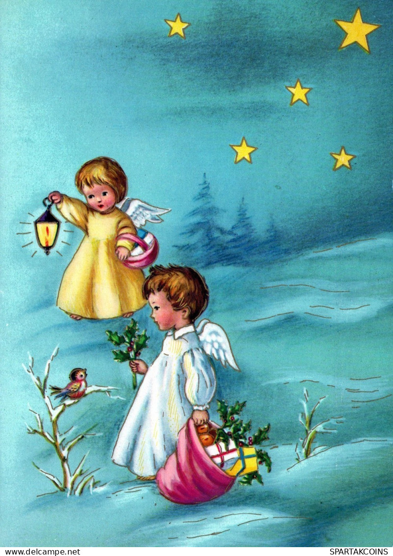 ANGEL CHRISTMAS Holidays Vintage Postcard CPSM #PAH932.GB - Engel