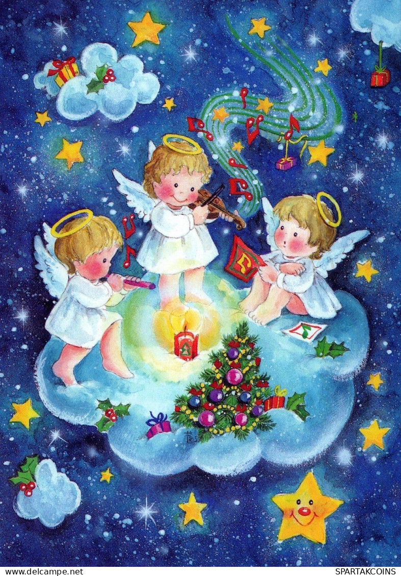 ANGEL CHRISTMAS Holidays Vintage Postcard CPSM #PAH563.GB - Engel