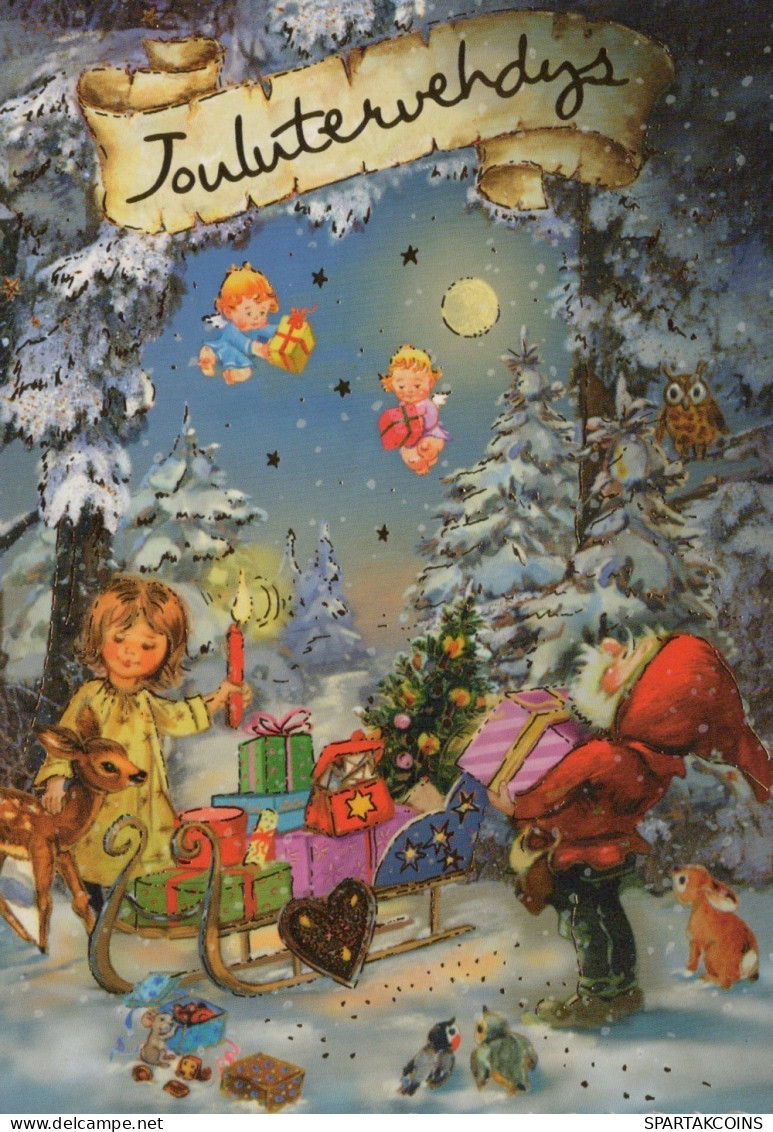 ANGEL CHRISTMAS Holidays Vintage Postcard CPSM #PAG867.GB - Anges