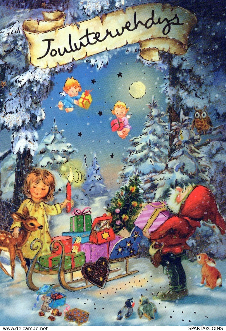 ANGEL CHRISTMAS Holidays Vintage Postcard CPSM #PAG867.GB - Anges