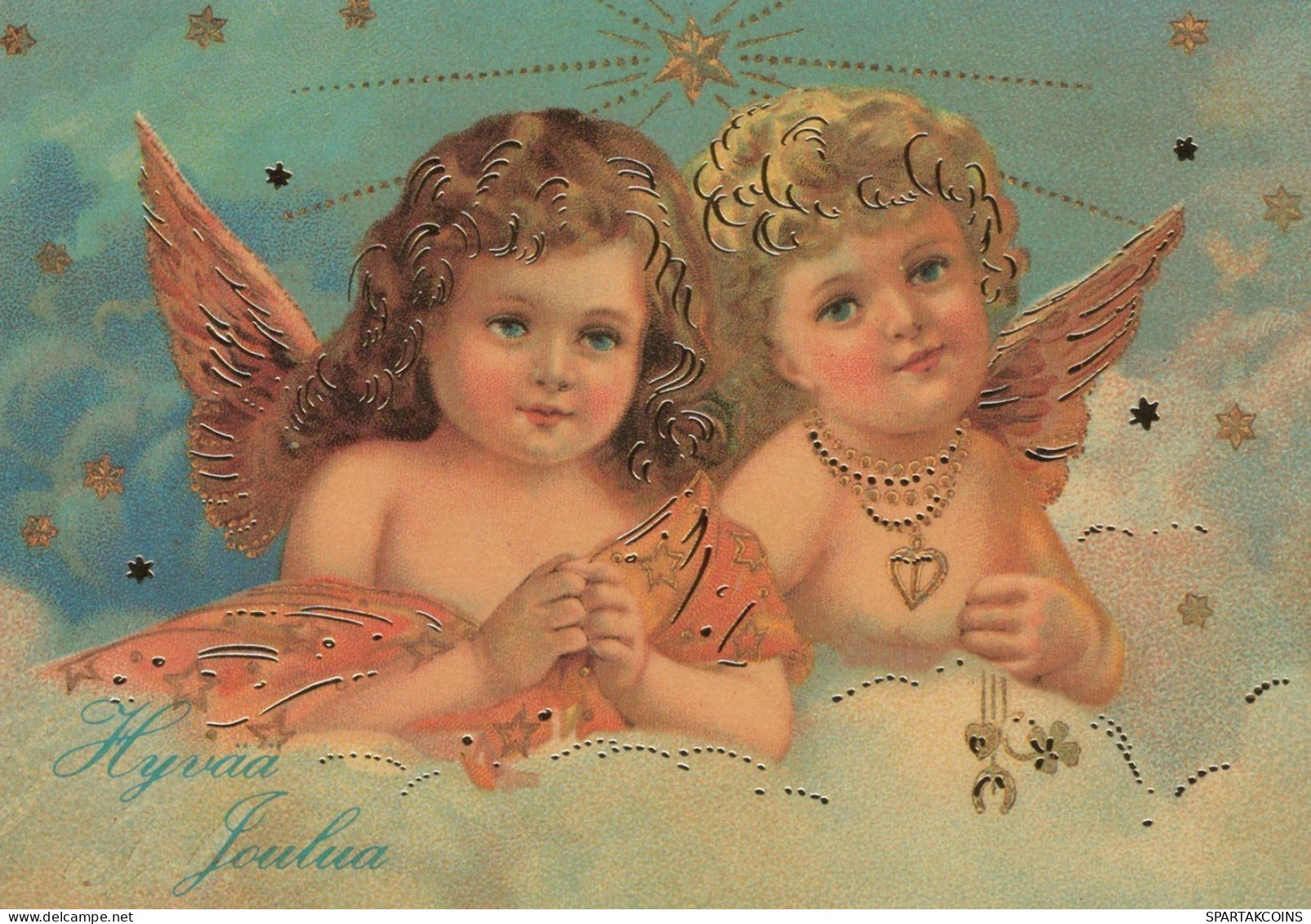 ANGEL CHRISTMAS Holidays Vintage Postcard CPSM #PAH052.GB - Engel