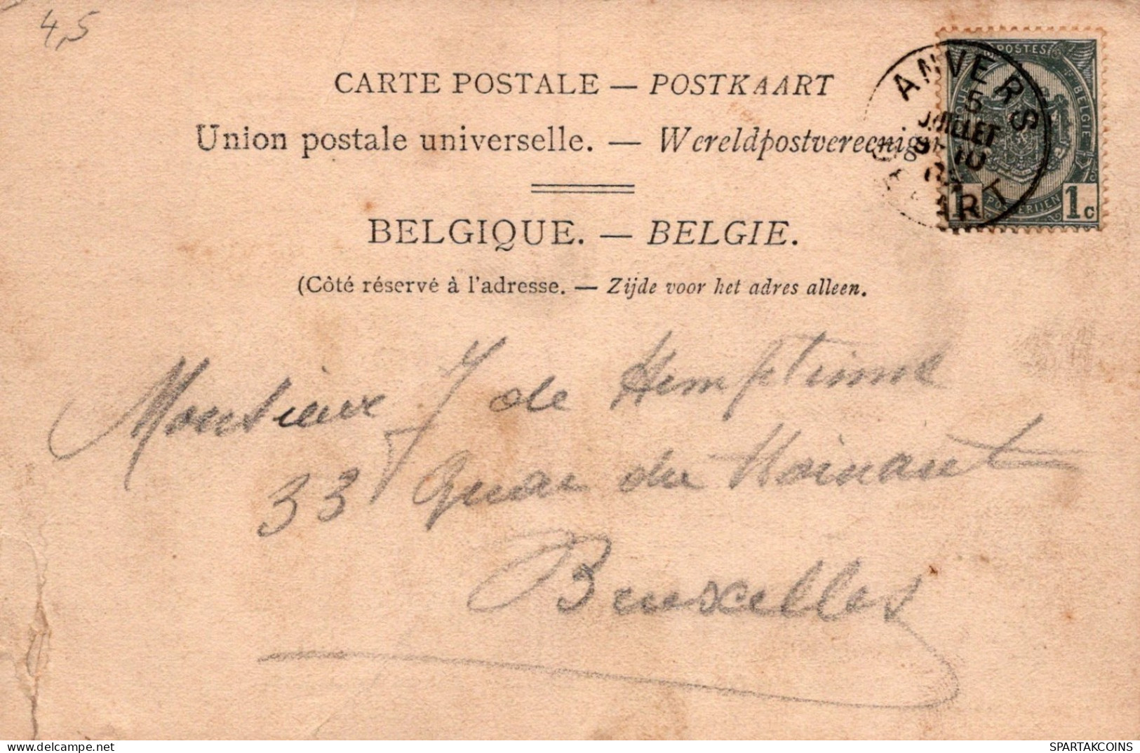 BELGIQUE ANVERS Carte Postale CPA #PAD398.FR - Antwerpen