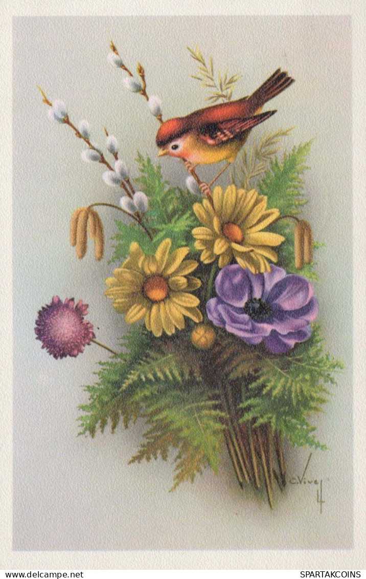 FLEURS Vintage Carte Postale CPSMPF #PKG090.FR - Fleurs