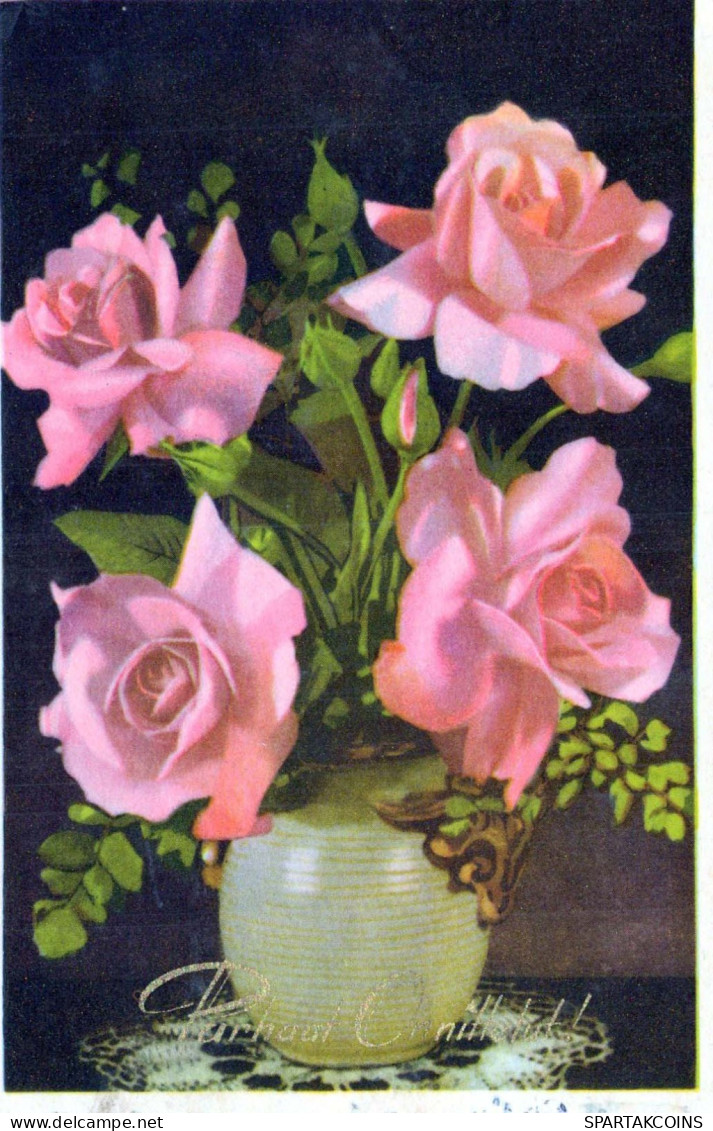 FLEURS Vintage Carte Postale CPA #PKE486.FR - Fleurs