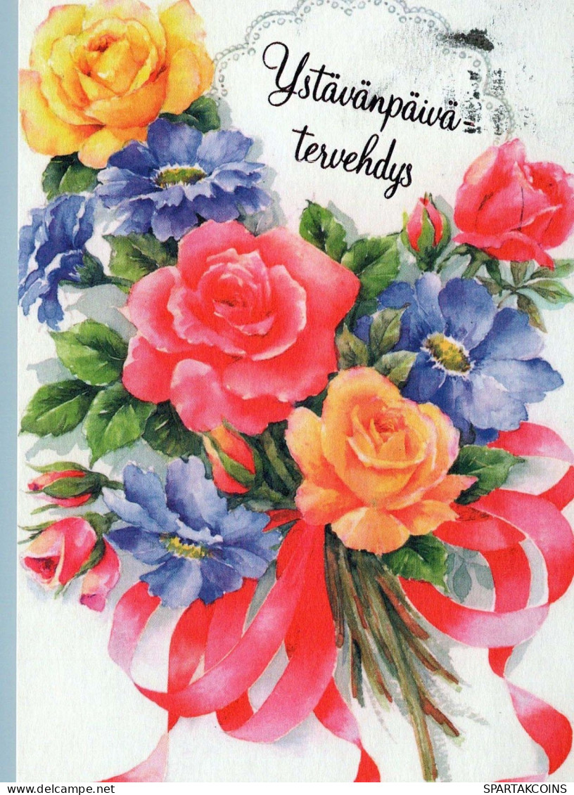 FLEURS Vintage Carte Postale CPSM #PBZ132.FR - Flowers