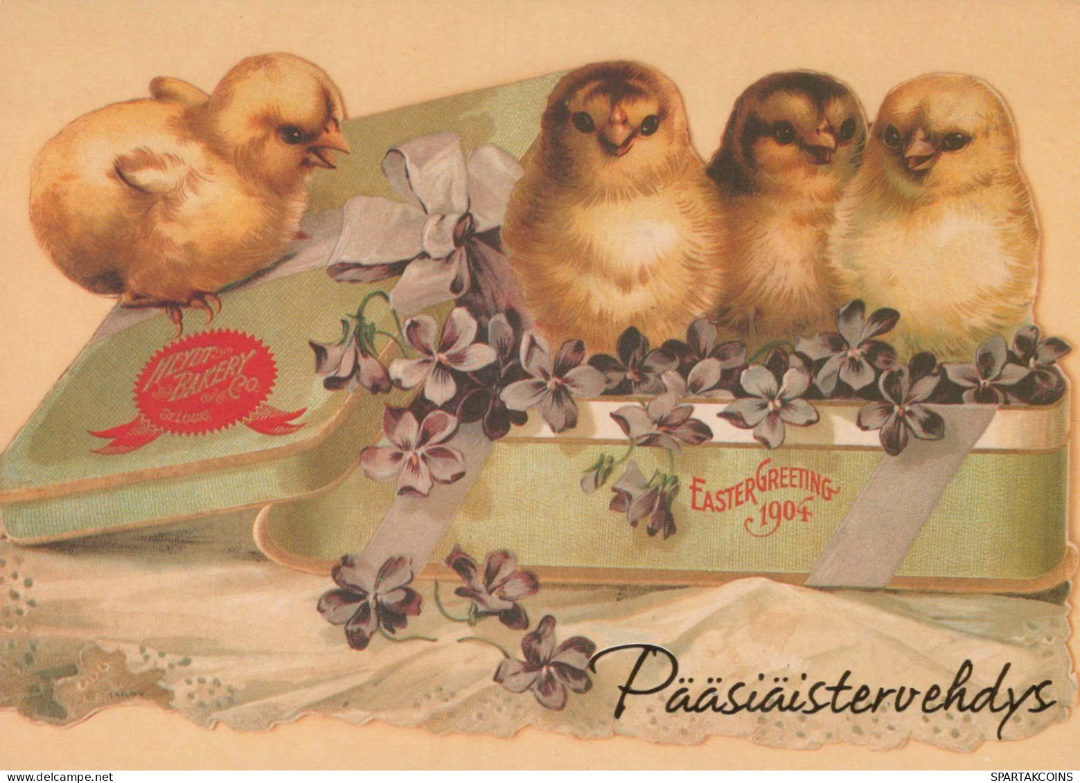 PÂQUES POULET Vintage Carte Postale CPSM #PBO970.FR - Pâques