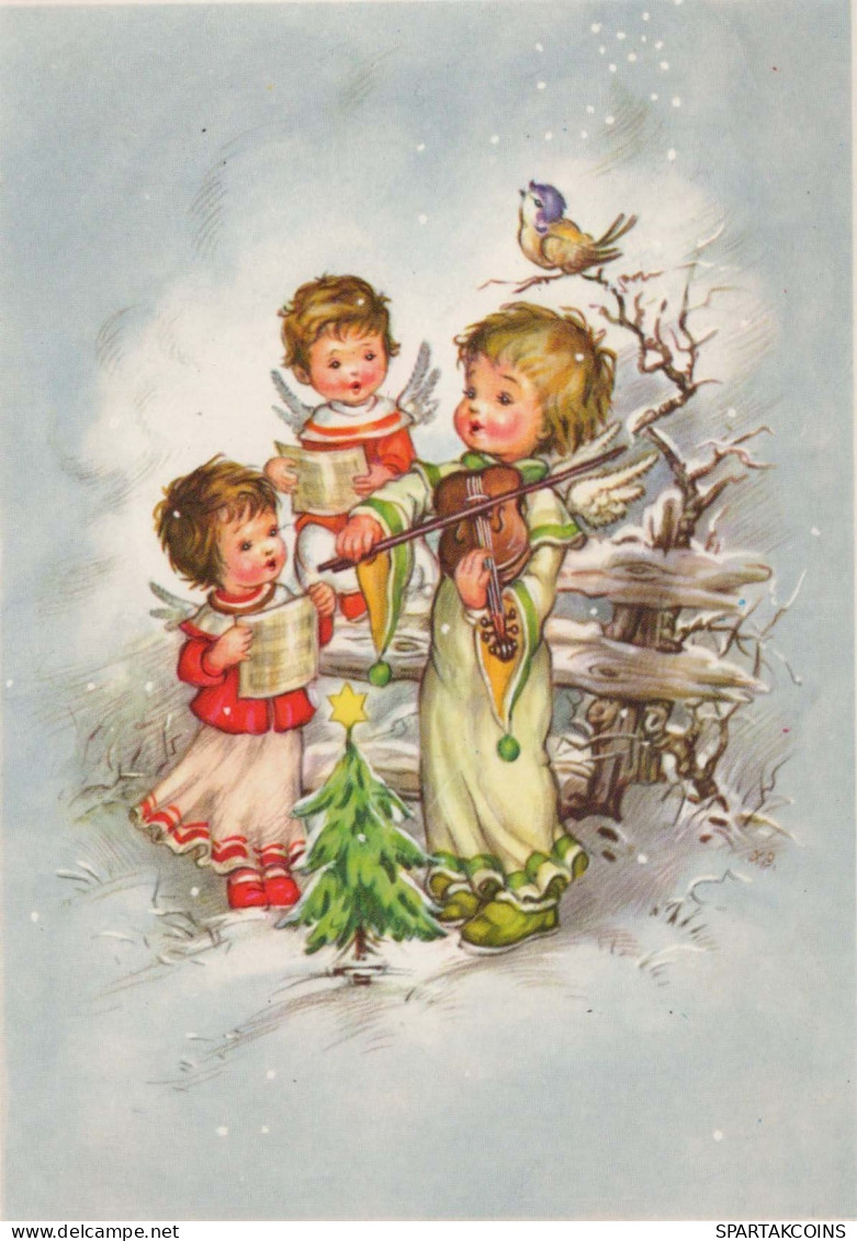 ANGE Noël Vintage Carte Postale CPSM #PBP406.FR - Engel