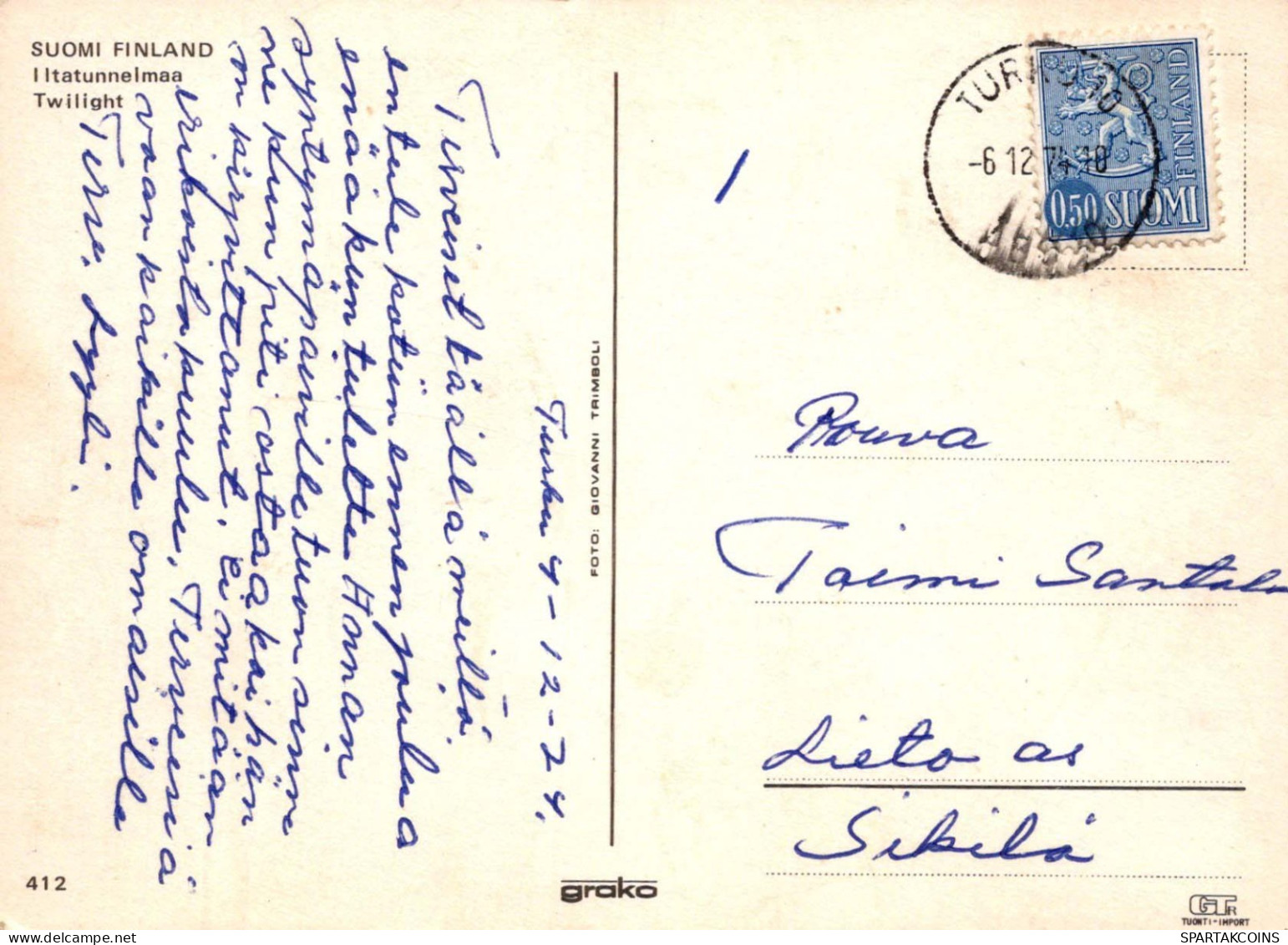 FLEURS Vintage Carte Postale CPSM #PAR544.FR - Fleurs