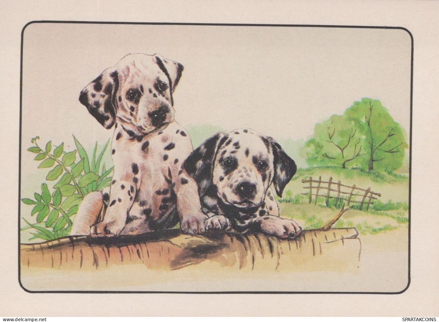 CHIEN Animaux Vintage Carte Postale CPSM #PAN541.FR - Honden