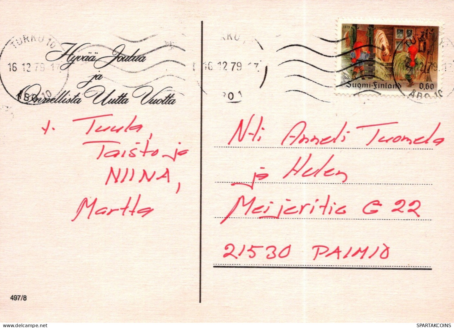 ANGE NOËL Vintage Carte Postale CPSM #PAH934.FR - Engel