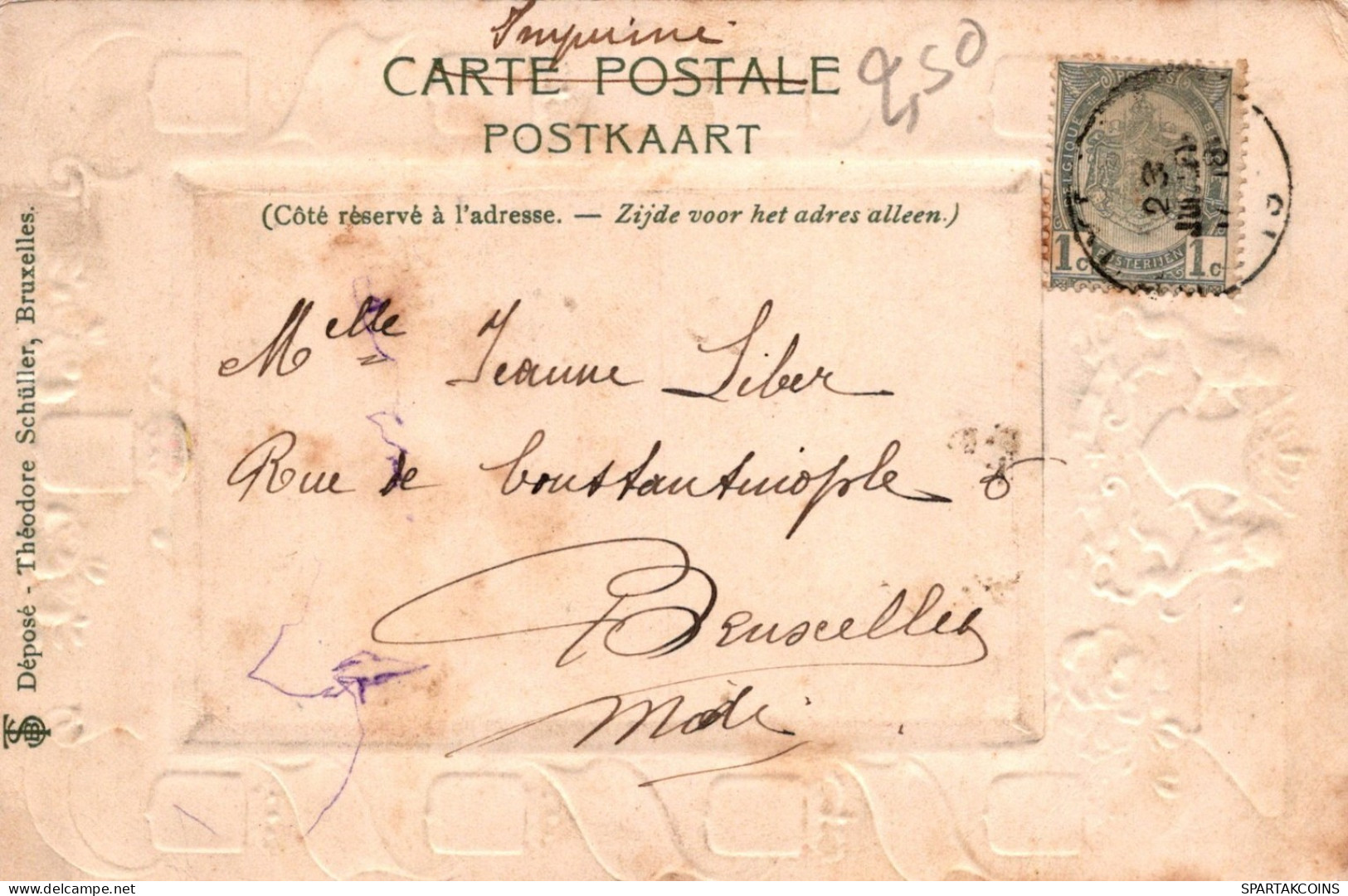 BÉLGICA BRUSELAS Postal CPA #PAD648.ES - Bruxelles-ville