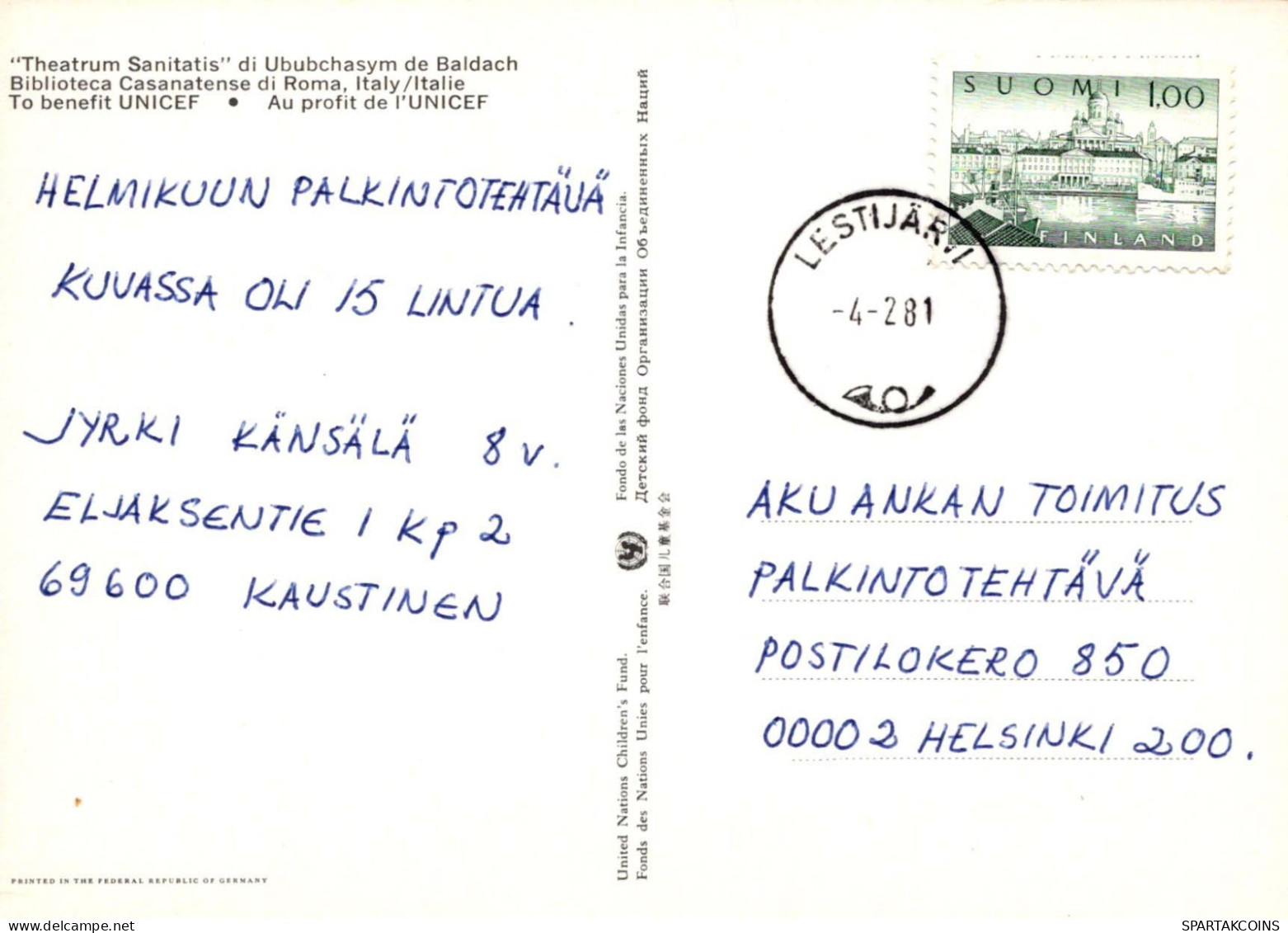 ÁRBOLES Vintage Tarjeta Postal CPSM #PBZ975.ES - Alberi