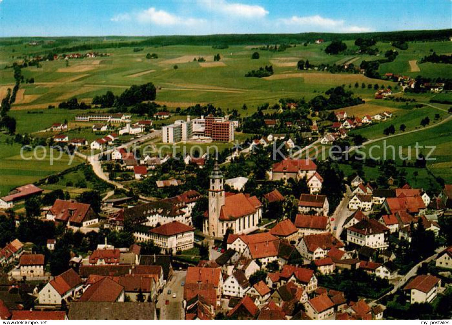 72937299 Bad Wurzach Fliegeraufnahme Mit Waldburg Zeilscher Rheumaklinik Bad Wur - Bad Wurzach