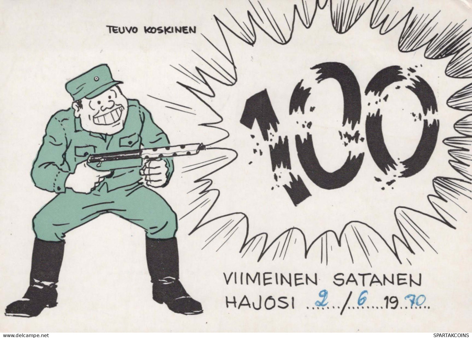 SOLDADOS HUMOR Militaria Vintage Tarjeta Postal CPSM #PBV945.ES - Humoristiques