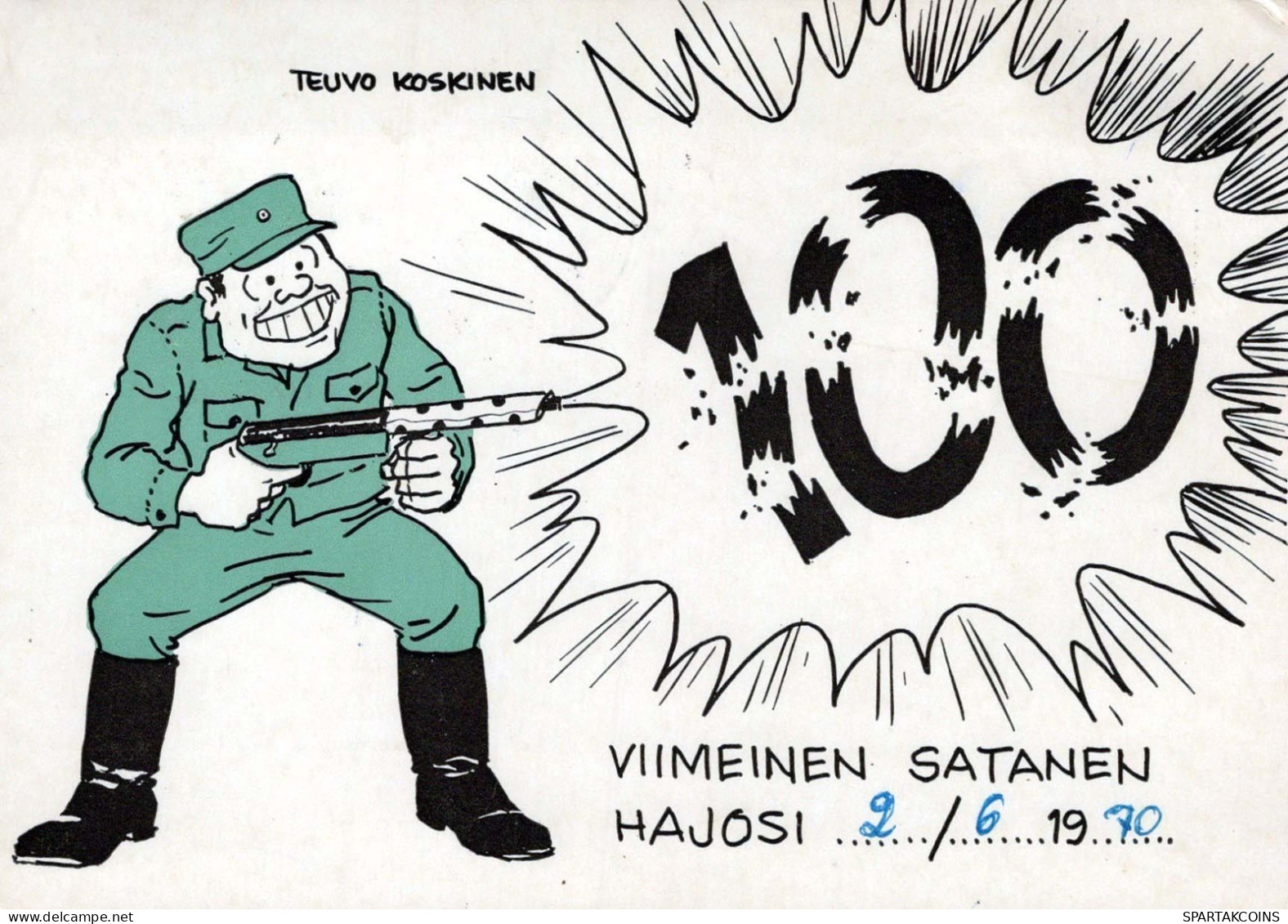 SOLDADOS HUMOR Militaria Vintage Tarjeta Postal CPSM #PBV945.ES - Humor