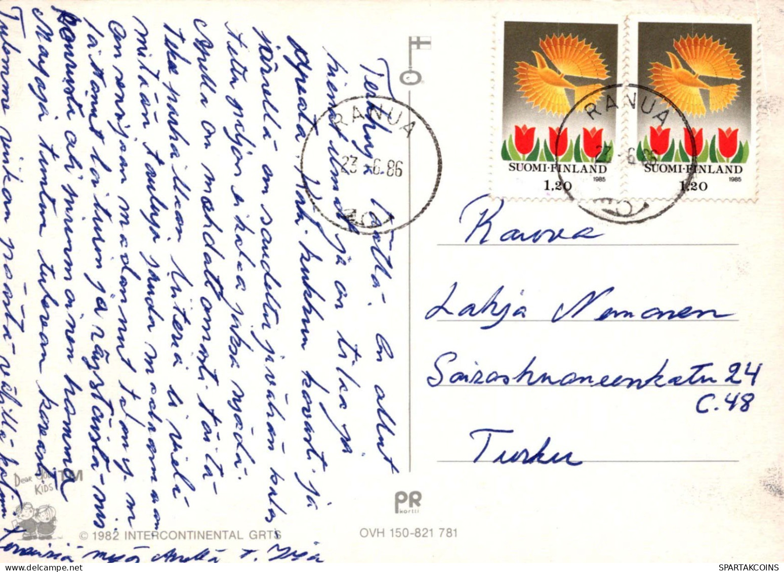 NIÑOS HUMOR Vintage Tarjeta Postal CPSM #PBV452.ES - Humorous Cards