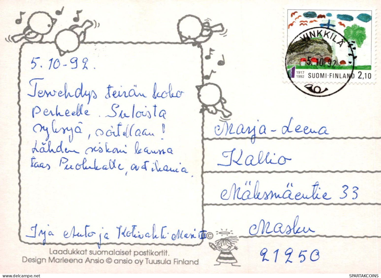 NIÑOS HUMOR Vintage Tarjeta Postal CPSM #PBV329.ES - Humorous Cards