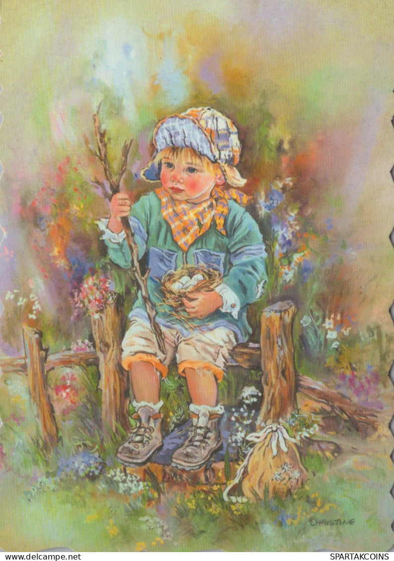 NIÑOS NIÑOS Escena S Paisajes Vintage Tarjeta Postal CPSM #PBT050.ES - Scenes & Landscapes