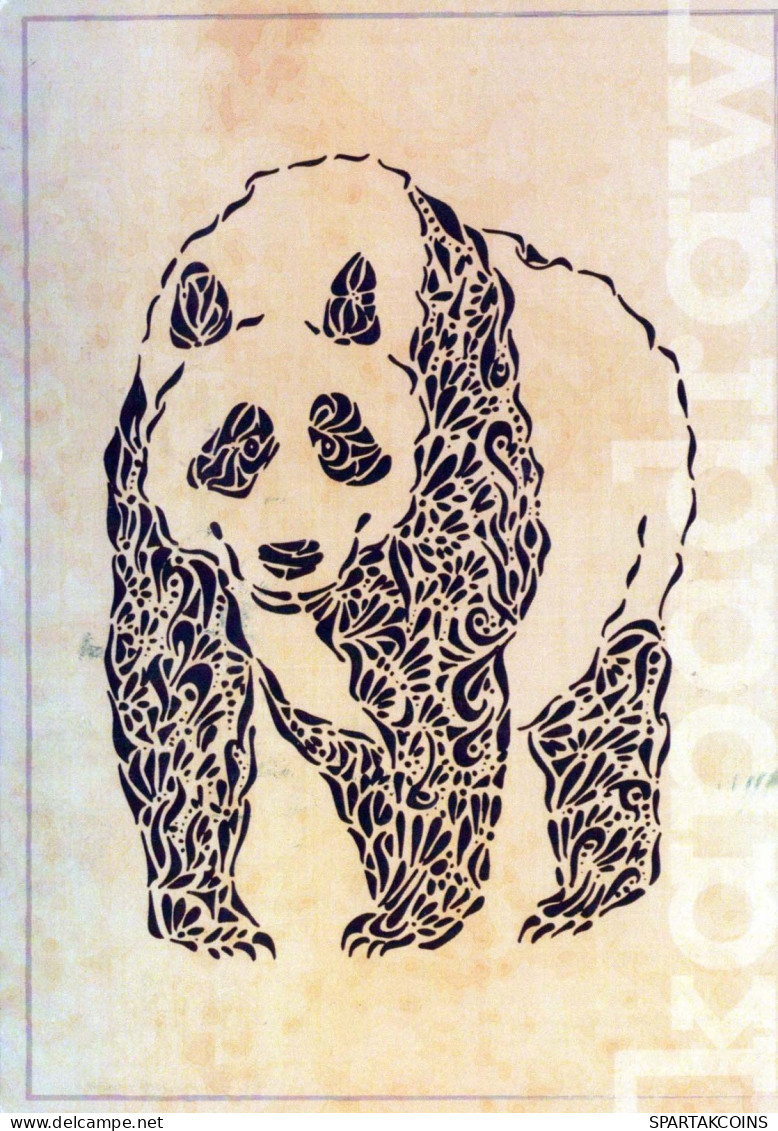 PANDA OSO Animales Vintage Tarjeta Postal CPSM #PBS084.ES - Bären