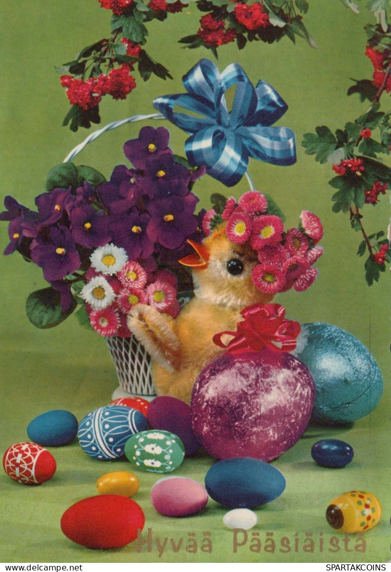 PASCUA POLLO HUEVO Vintage Tarjeta Postal CPSM #PBP036.ES - Easter