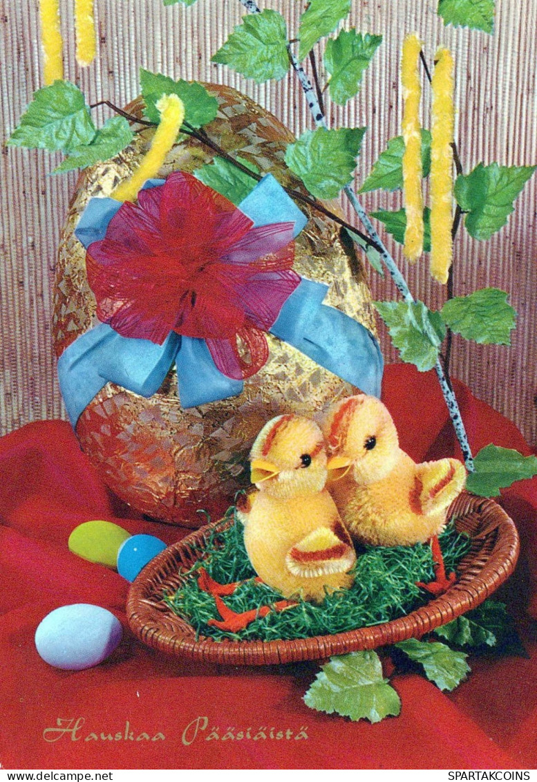 PASCUA POLLO HUEVO Vintage Tarjeta Postal CPSM #PBO658.ES - Easter