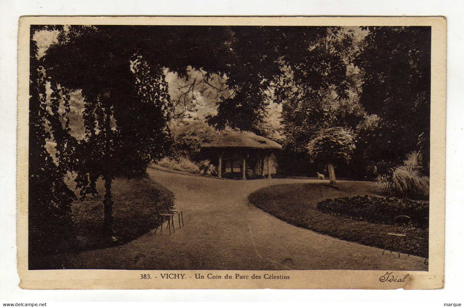Cpa N° 383 VICHY Un Coin Du Parc Des Célestins - Vichy