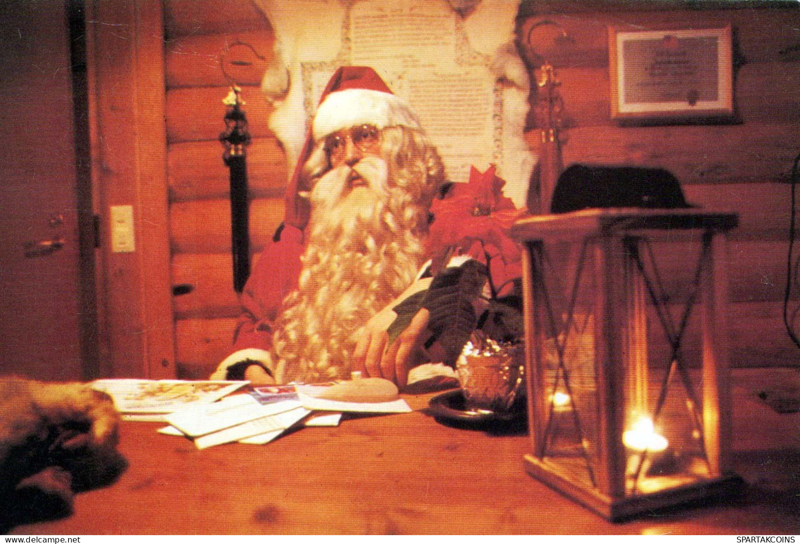 PAPÁ NOEL Feliz Año Navidad Vintage Tarjeta Postal CPSM #PBB243.ES - Kerstman