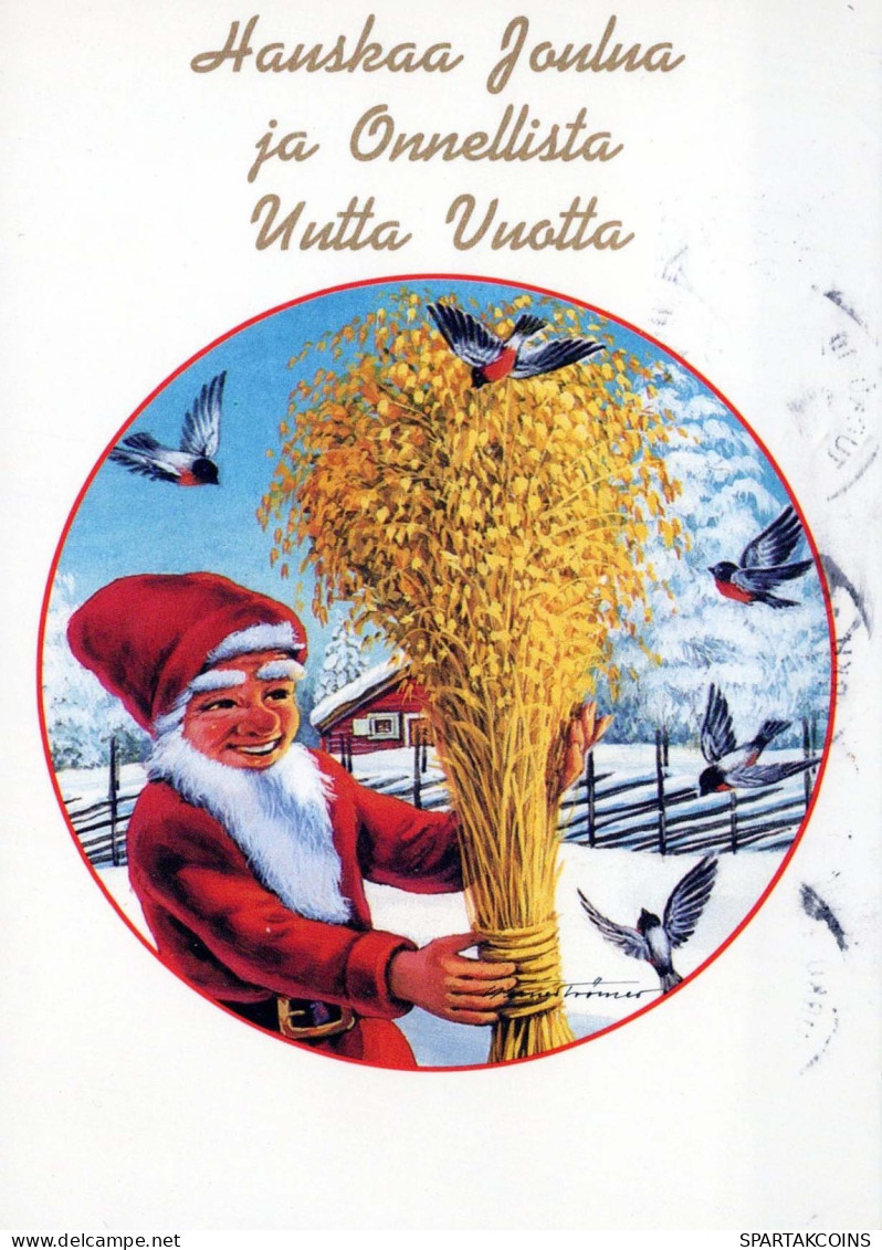 PAPÁ NOEL Feliz Año Navidad Vintage Tarjeta Postal CPSM #PAU593.ES - Kerstman