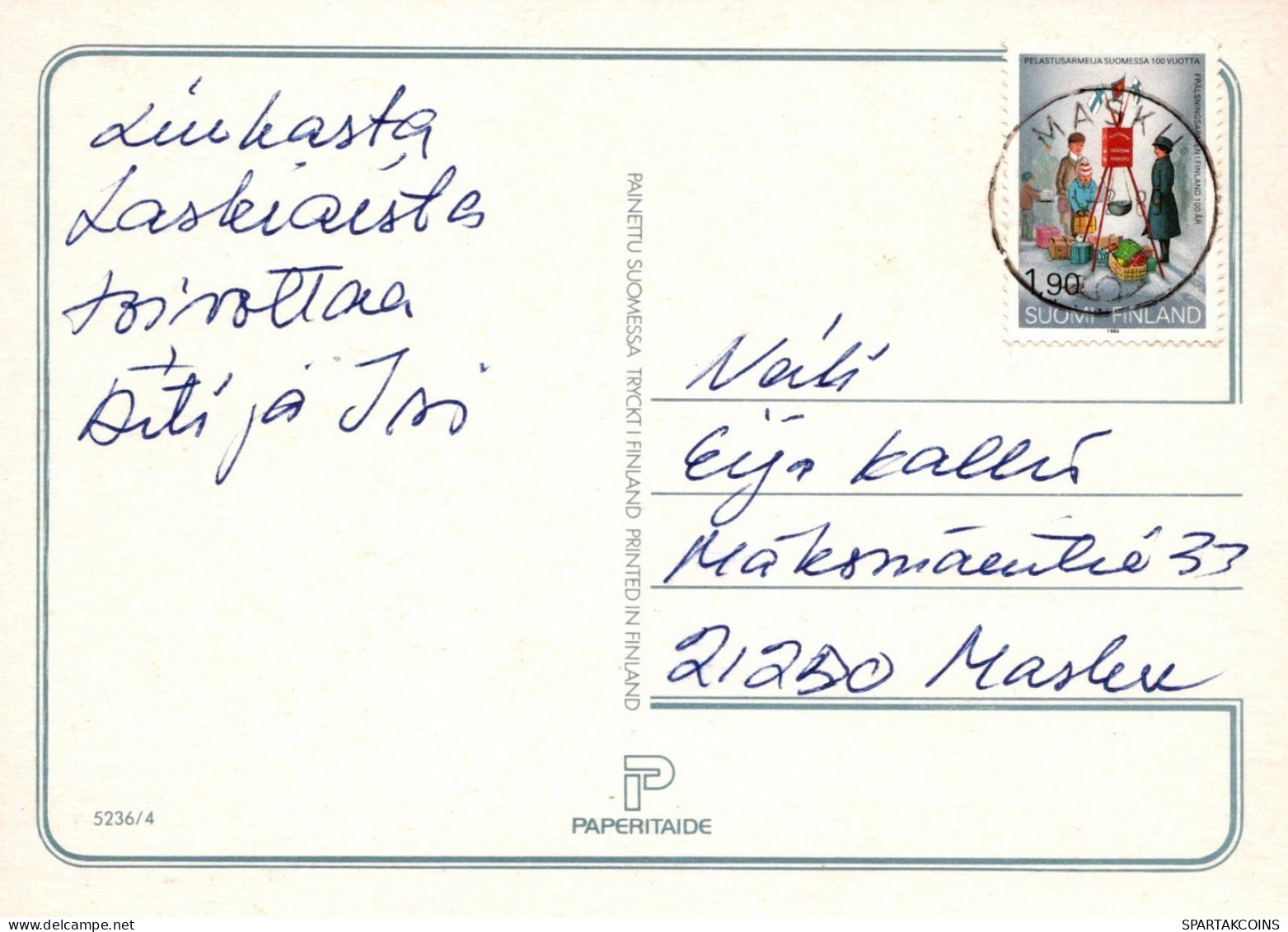 PERRO Animales Vintage Tarjeta Postal CPSM #PAN938.ES - Honden