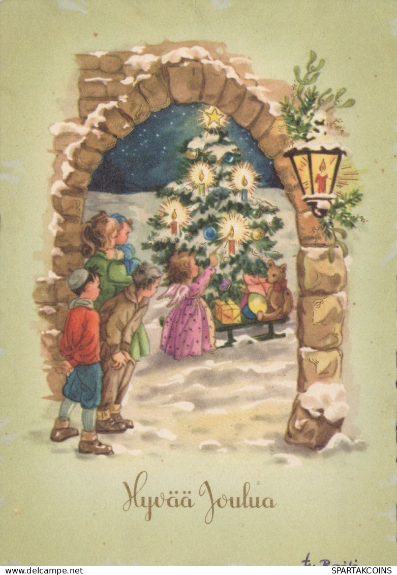 ÁNGEL NAVIDAD Vintage Tarjeta Postal CPSM #PAJ191.ES - Angels