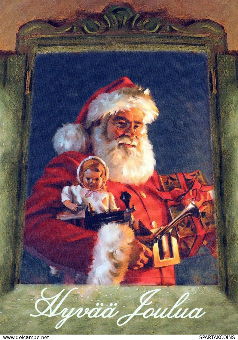 PAPÁ NOEL NAVIDAD Fiesta Vintage Tarjeta Postal CPSM #PAJ790.ES - Kerstman