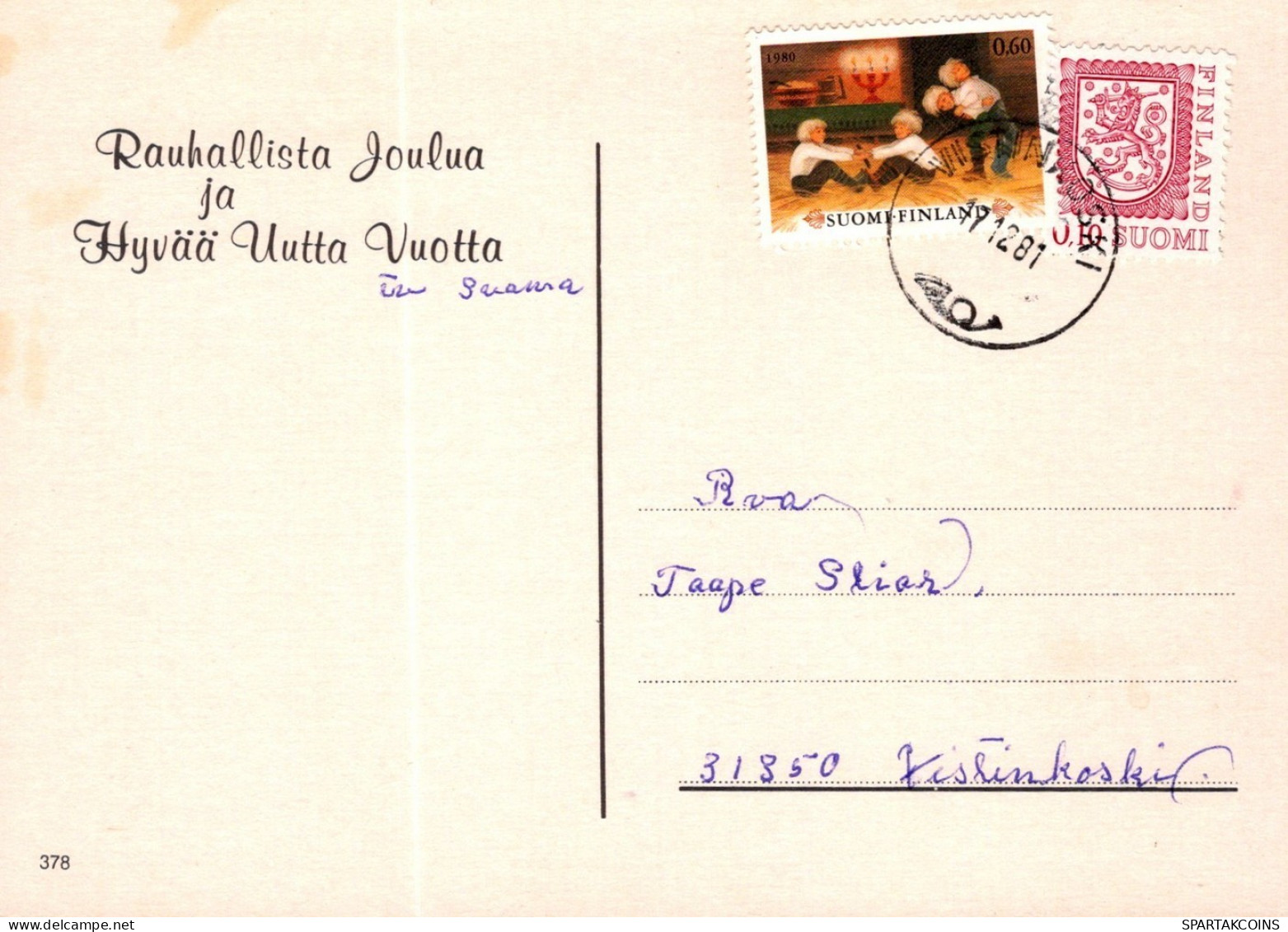 ÁNGEL NAVIDAD Vintage Tarjeta Postal CPSM #PAH744.ES - Angels