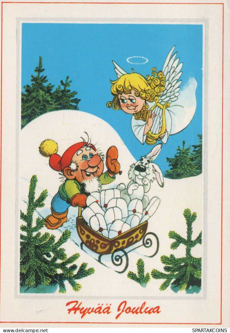 ÁNGEL NAVIDAD Vintage Tarjeta Postal CPSM #PAG868.ES - Angels