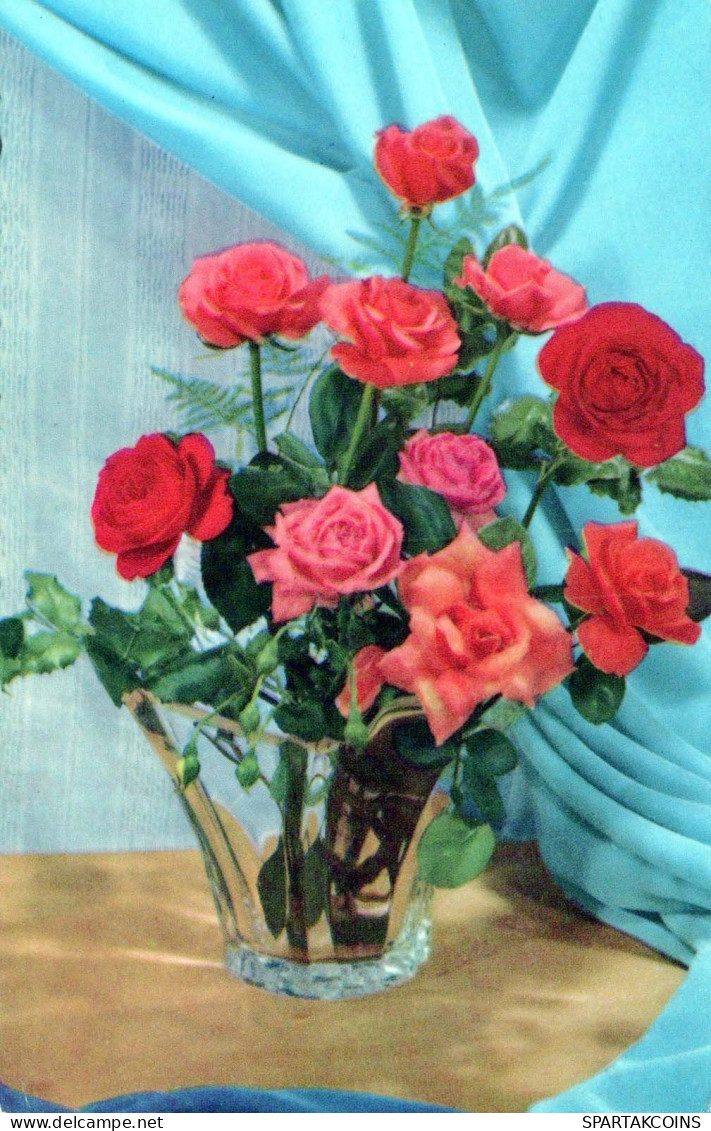 FLOWERS Vintage Ansichtskarte Postkarte CPSMPF #PKG031.DE - Flores