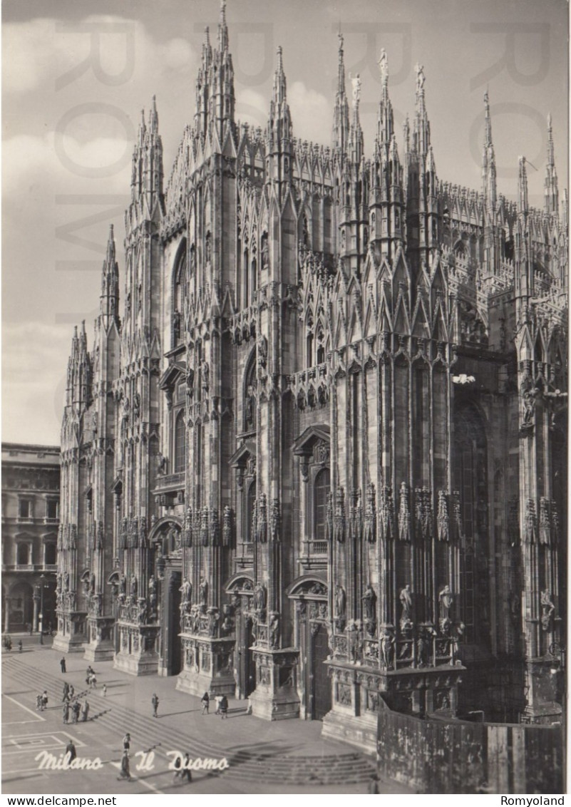 CARTOLINA  C13 MILANO,LOMBARDIA-IL DUOMO-STORIA,MEMORIA,CULTURA,RELIGIONE,IMPERO ROMANO,BELLA ITALIA,NON VIAGGIATA - Milano