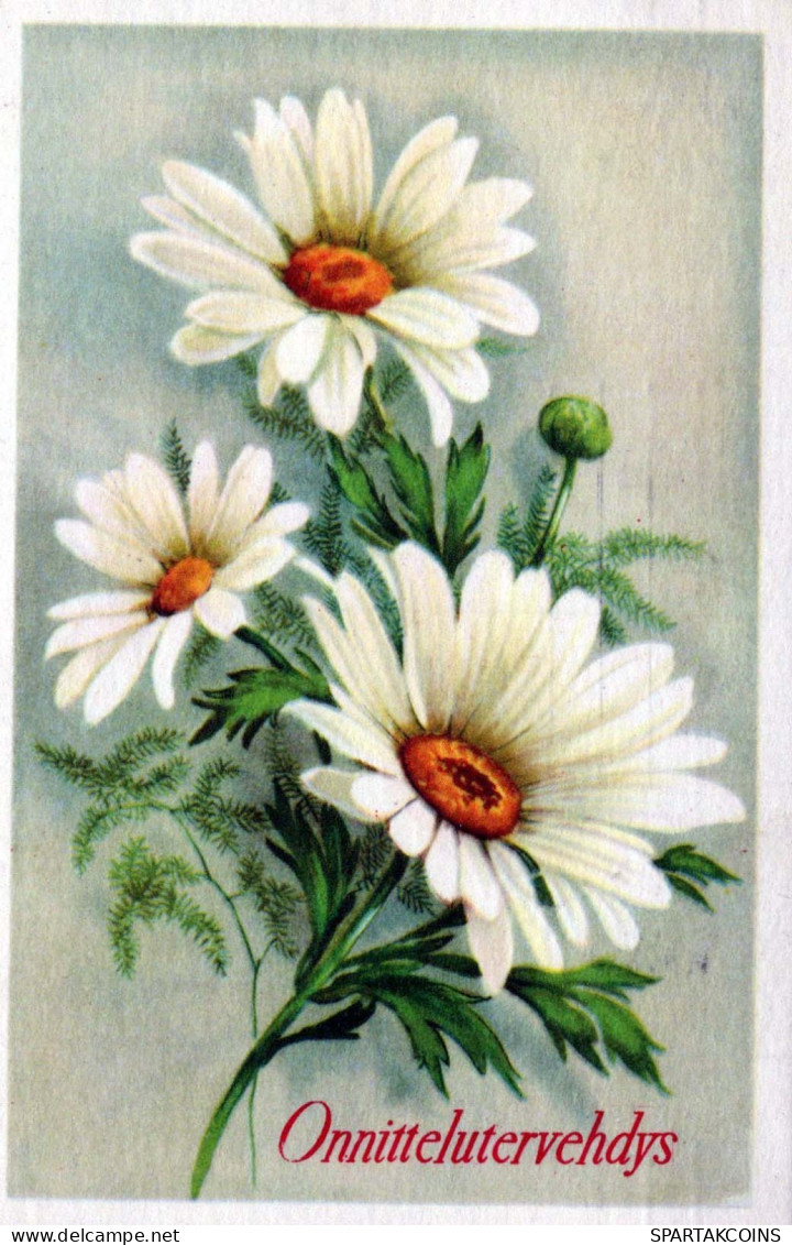 FLOWERS Vintage Ansichtskarte Postkarte CPA #PKE669.DE - Flowers