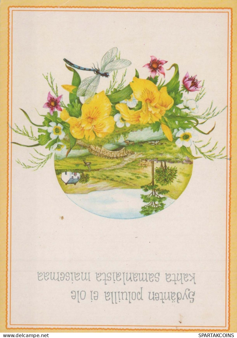 FLOWERS Vintage Ansichtskarte Postkarte CPSM #PBZ553.DE - Flores