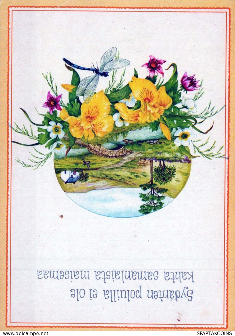 FLOWERS Vintage Ansichtskarte Postkarte CPSM #PBZ553.DE - Flores