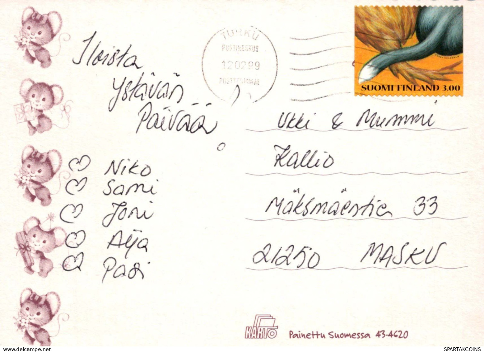 MAUS Tier Vintage Ansichtskarte Postkarte CPSM #PBR283.DE - Autres & Non Classés