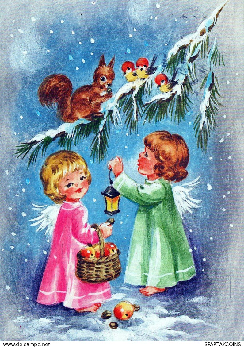 ENGEL Weihnachten Vintage Ansichtskarte Postkarte CPSM #PBP407.DE - Angels