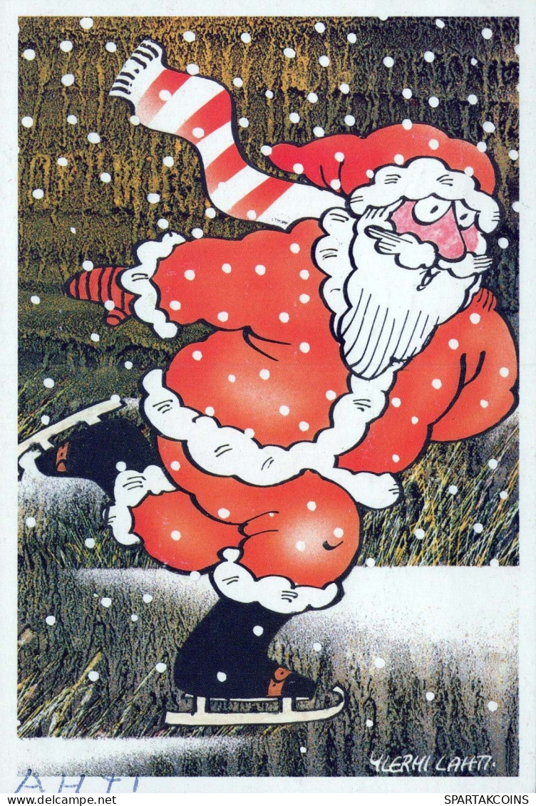 WEIHNACHTSMANN SANTA CLAUS Neujahr Weihnachten Vintage Ansichtskarte Postkarte CPSM #PBL418.DE - Santa Claus