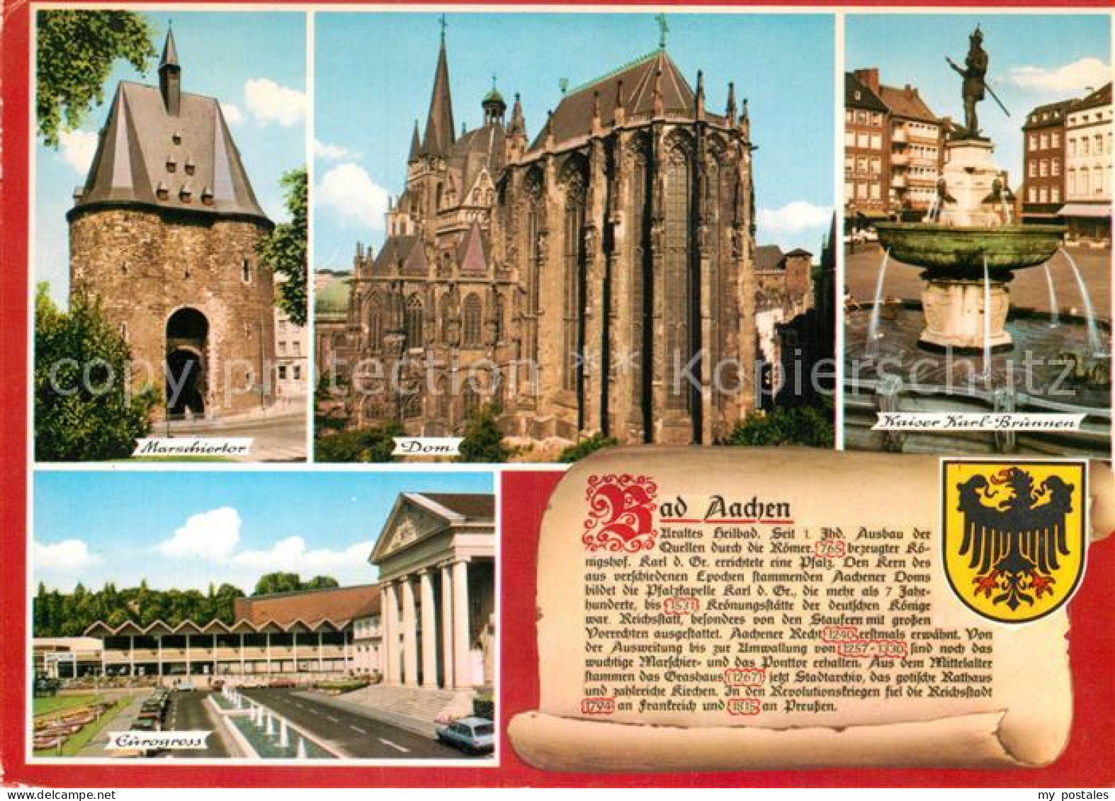 72936526 Bad Aachen Marschiertor Dom Kaiser Karl Brunnen Eurogress Tagungszentru - Aachen