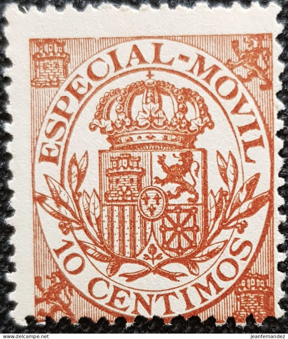 Fiscales  Especial Movil U2 1908  10Cts - Revenue Stamps