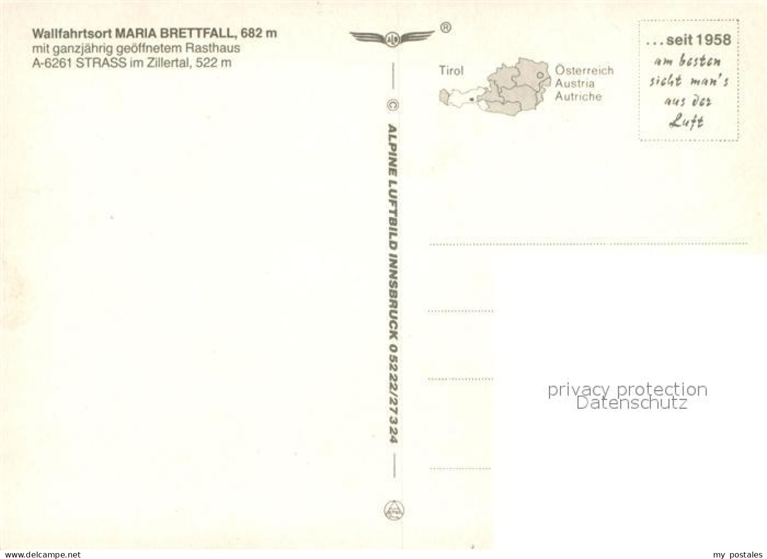 72942991 Strass Zillertal Fliegeraufnahme Maria Brettfall Strass Im Zillertal - Other & Unclassified