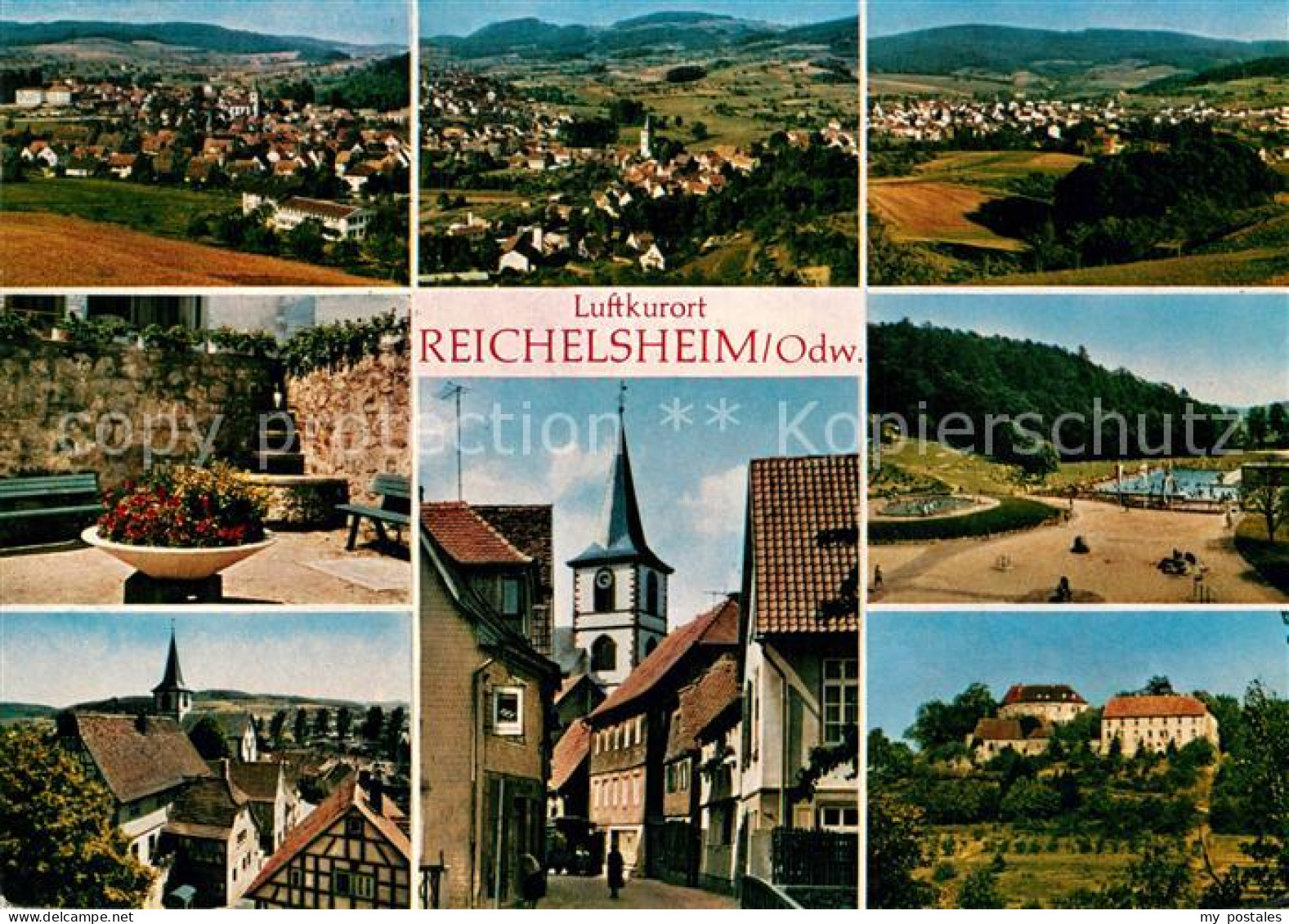 72936505 Reichelsheim Odenwald Teilansichten Luftkurort Schloss Reichenberg Reic - Autres & Non Classés