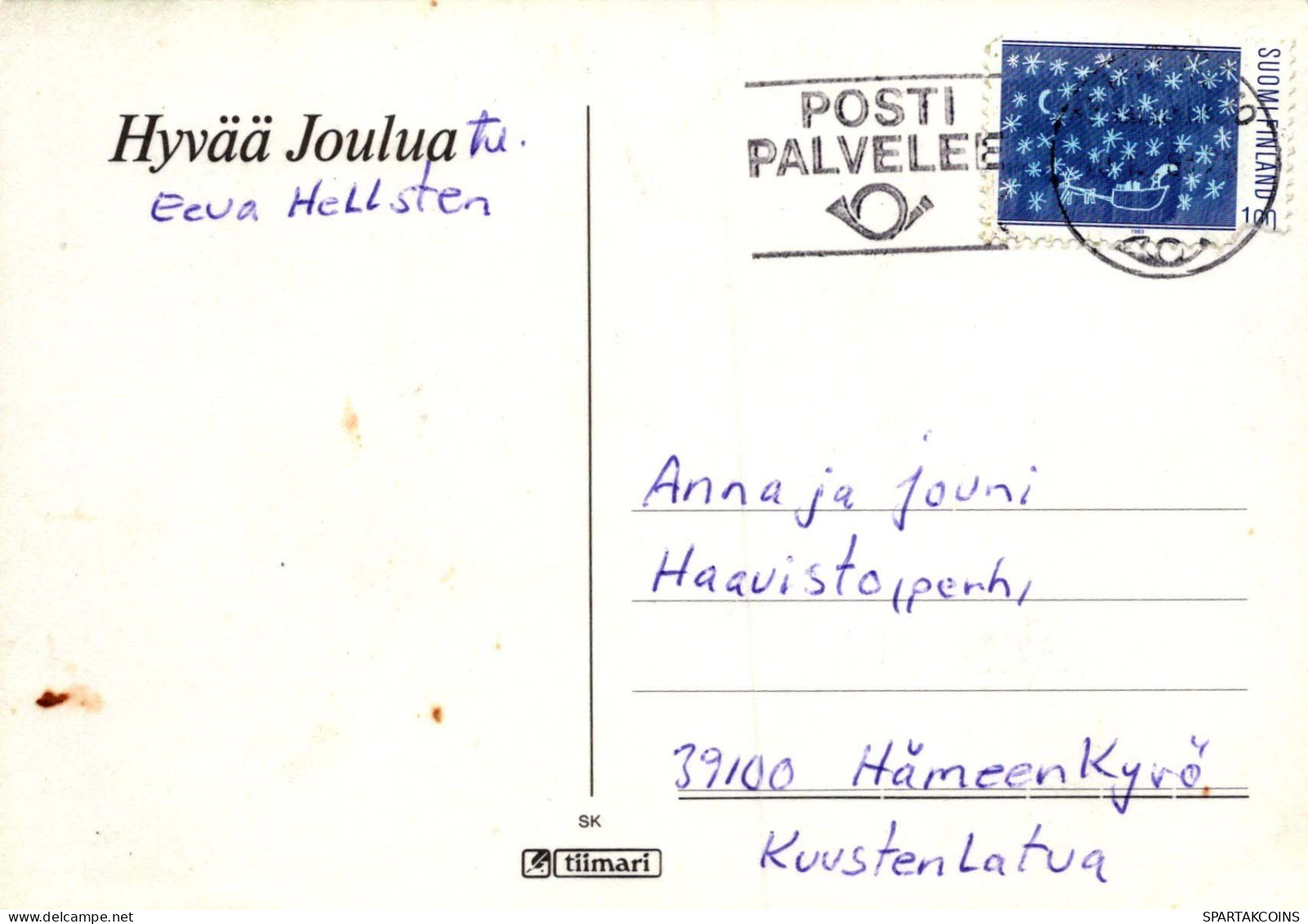 Neujahr Weihnachten KERZE Vintage Ansichtskarte Postkarte CPSM #PAV502.DE - Neujahr